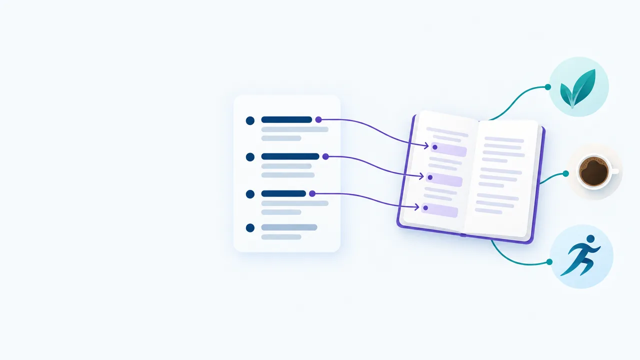 Illustration of a data sheet and a guidance card citing its sources (AI-generated image)